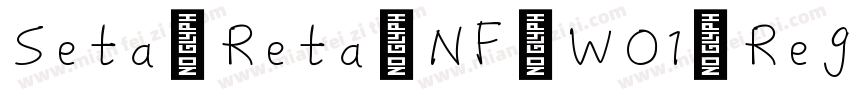 Seta Reta NF WO1 Reg字体转换